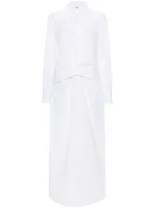 FABIANA FILIPPI - Crossed Detail Cotton Shirt Dress #1257044