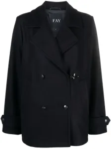 FAY - Wool Double-breasted Peacoat