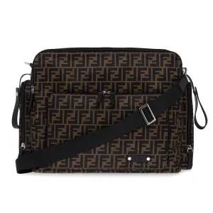 Fendi Unisex Ff-print Woven Changing Bag Brown ONE Size