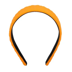 Fendi Girls FF Embossed Logo Headband Orange ONE Size