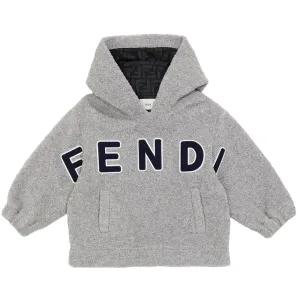 Fendi Boys Logo Hoodie Grey 8A