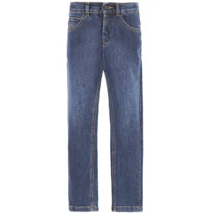 Fendi Boys Classic Logo Denim Jeans Blue 10Y