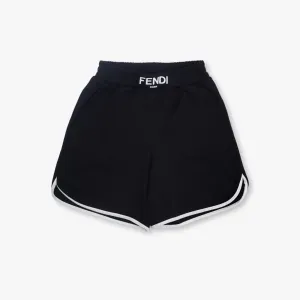 Fendi Girls Logo Shorts Black 14Y