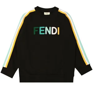 Fendi Boys Multi-coloured Girls Sweater 14Y Black