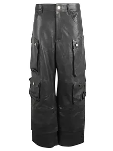 FERMAS.CLUB - Leather Cargo Pants #1153615
