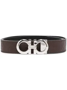 FERRAGAMO - Gancini Leather Adjustable Belt #58501