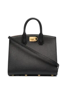 FERRAGAMO - Studio Box Leather Top Handle Bag #1148786