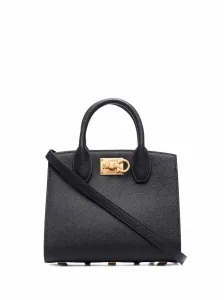 FERRAGAMO - The Studio Box Small Leather Handbag #1234334
