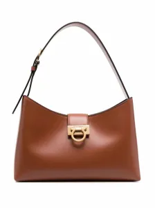 FERRAGAMO - Trifolio Leather Shoulder Bag #1222090