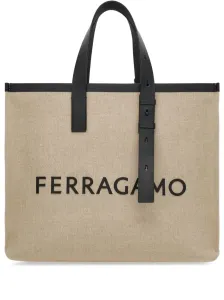 FERRAGAMO - Logo Canvas Tote #1152894