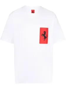 White T-shirts Ferrari