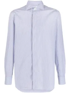 FINAMORE 1925 NAPOLI - Regular Fit Striped Cotton Shirt #1174330