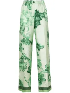 FOR RESTLESS SLEEPERS - Printed Silk Trousers