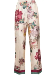 FOR RESTLESS SLEEPERS - Printed Silk Trousers