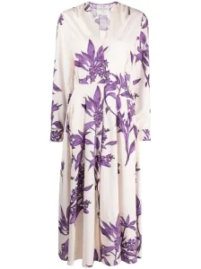 FORTE FORTE - Printed Cotton Long Dress #1264614