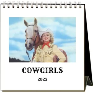 Cowgirls 2025 Easel Desk Calendar