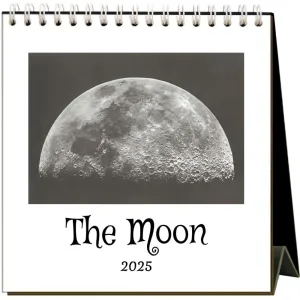 Moon 2025 Easel Desk Calendar