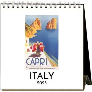 Nostalgic Italy 2025 Easel Desk Calendar