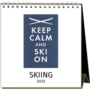 Skiing 2025 Easel Desk Calendar