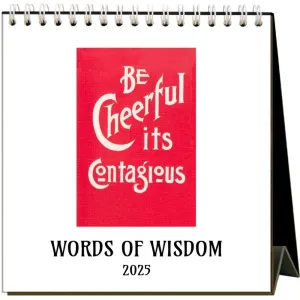 Words to Live By 2025 Easel Desk Calendar