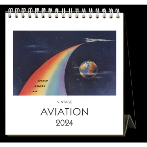 Aviation 2024 Easel Desk Calendar