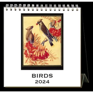 Birds  2024 Easel Desk Calendar