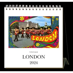London Nostalgic 2024 Easel Desk Calendar