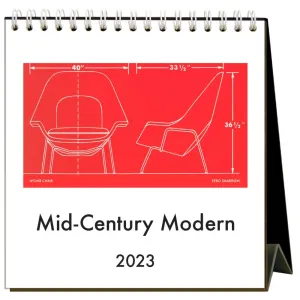 Mid-Century Modern 2023 Desk Calendar