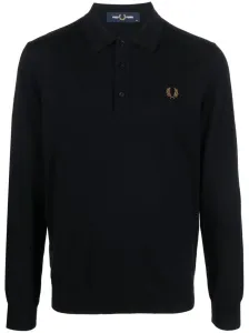 FRED PERRY - Logo Wool Blend Polo Shirt #1163480