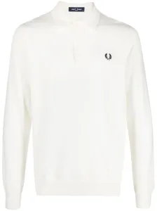 FRED PERRY - Logo Wool Blend Polo Shirt #1183709