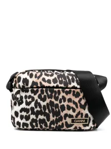 GANNI - Leopard Print Crossbody Bag