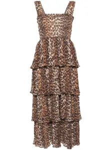 GANNI - Leopard Print Midi Dress #1274640