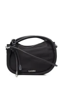 GANNI - Knot Baguette Mini Nylon Handbag