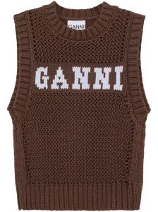 GANNI - Logo Crochet Vest #1244230