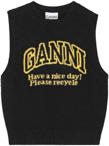 GANNI - Logo Wool Vest #1214680