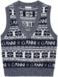 GANNI - Logo Wool Vest #1240389