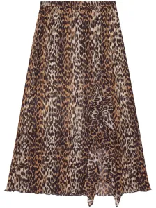GANNI - Leopard Print Midi Skirt #1214716