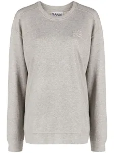 GANNI - Organic Cotton Crewneck Sweatshirt #1126730