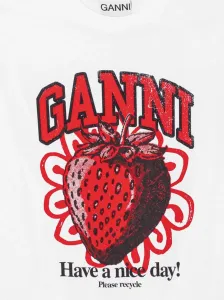 GANNI - Printed Cotton T-shirt #1214694