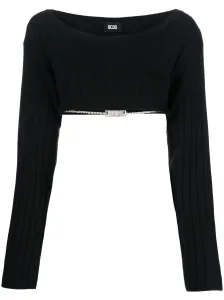 GCDS - Cropped Boat Neck Sweater #1137899