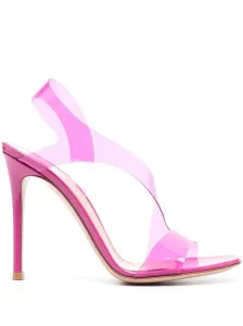 GIANVITO ROSSI - Metropolis Patent And Glass High Heel Sandals #1137865