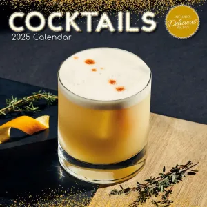 Cocktails 2025 Wall Calendar