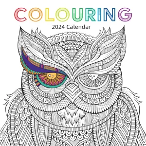 Colouring Calendar 2024 Wall Calendar