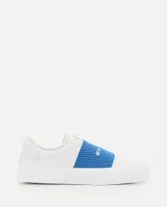 CITY SPORT  LEATHER SNEAKERS WITH ELASTIC