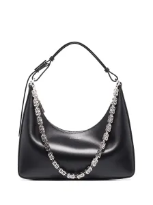 GIVENCHY - Moon Cut Out Small Leather Hobo Bag