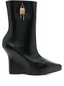 GIVENCHY - G Lock Leather Boots #1122962
