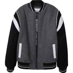 Givenchy Boys Bomber Jacket Grey 10Y