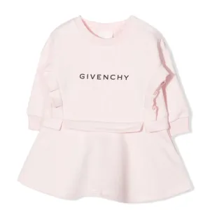 Givenchy Girls Logo Dress Pink 2Y