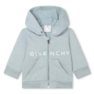 Givenchy Baby Boys Logo Hoodie in Light Blue 18M Pale 86% Cotton, 14% Polyester - Trimming: 98% 2% Elastane Lining: 100% Cotton