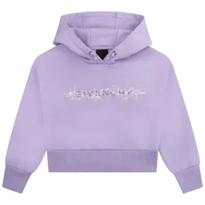 Givenchy Girls Logo Hoodie Purple 10Y